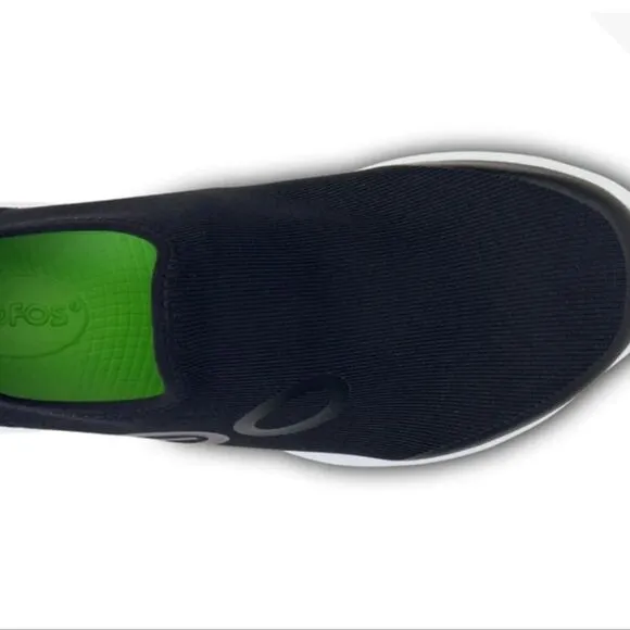 OOFOS OOMG Sport Low Shoe- White/Black