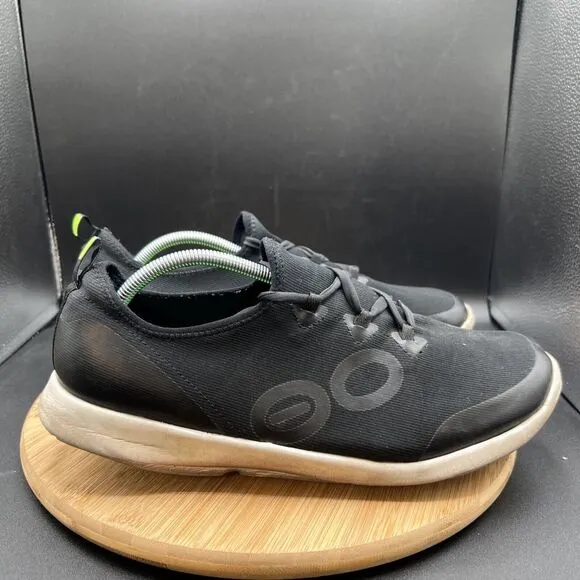 OOFOS OOmg Sport LS Low Mens Size 14 Shoes Sneakers Black White