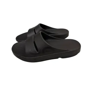 Oofos Shoes OOAHH Sport Slide Sandal Matte Black Size Men's 10