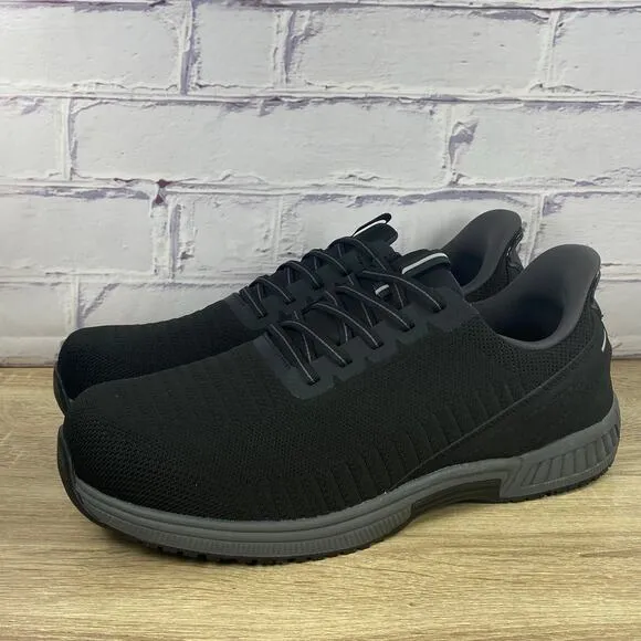 Orthofeet Yari Black Hands Free Sneakers Men's 14 XX-Wide 6E Knit Walking Shoes