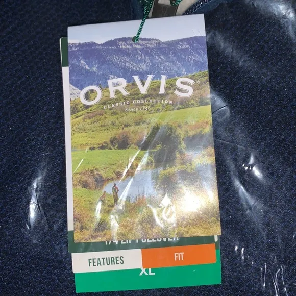 Orvis Men’s Fleece Lined Quarter Zip Pullover