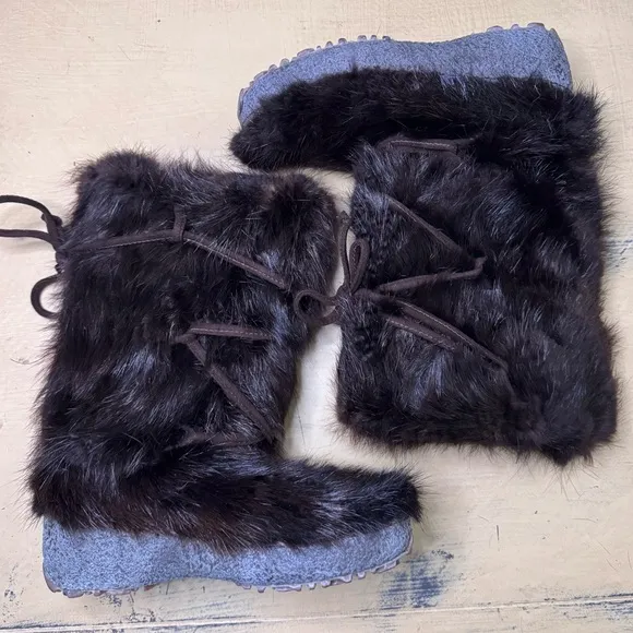 Oscar Faux Fur Brown Boots