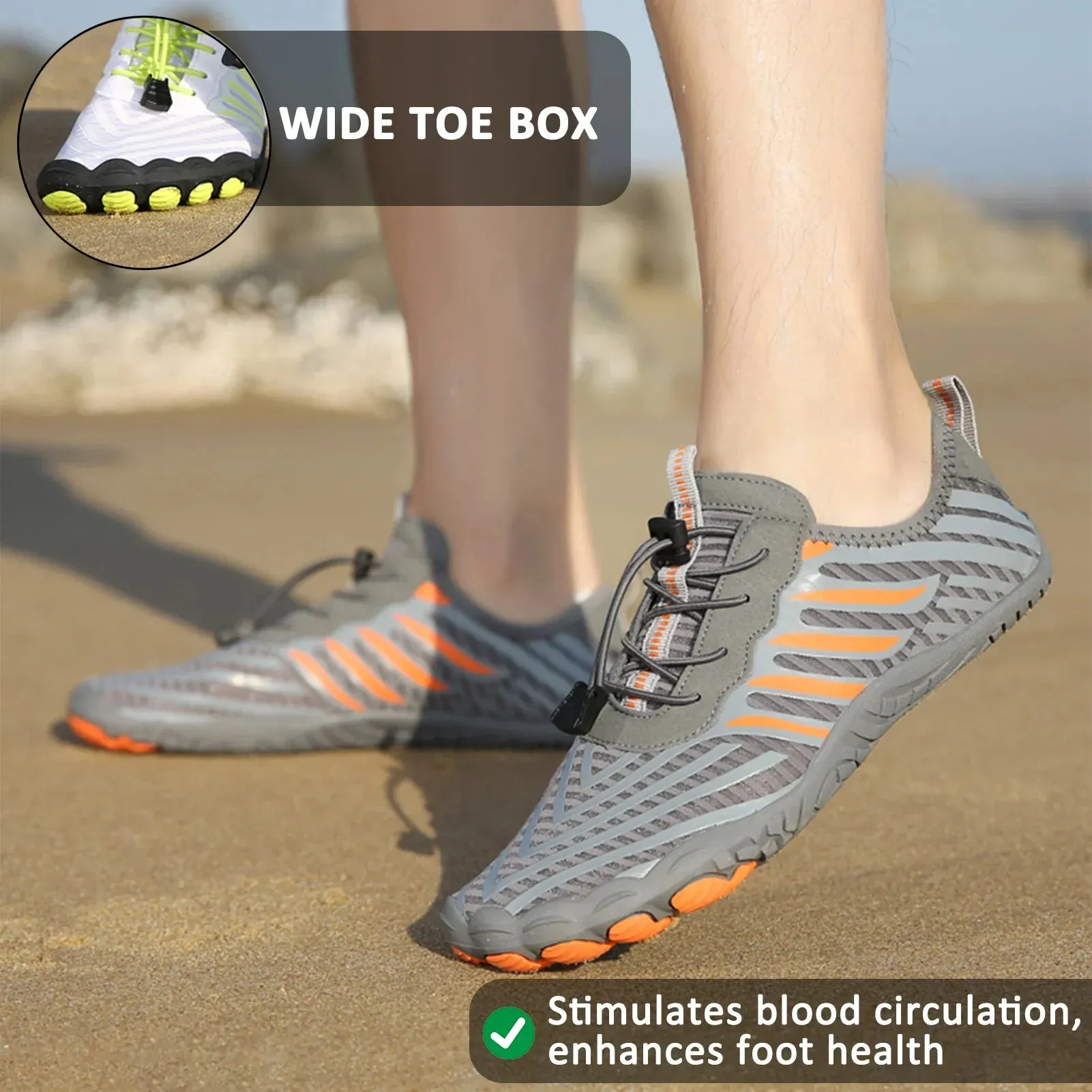 Outdoor Diving Swimming River Tracing Shoes Beach Wading Skipping Rope Hiking Barefoot Footwear (Unisex)