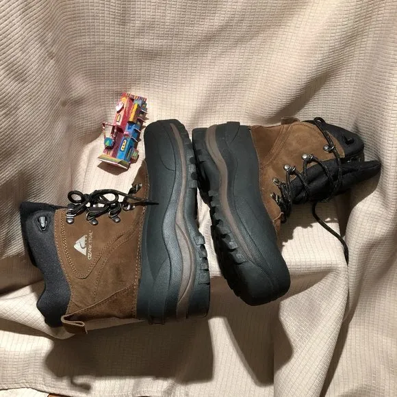 Ozark Trail Pac Mens Winter Boots, leather upper, Waterproof Thinsulate, 10
