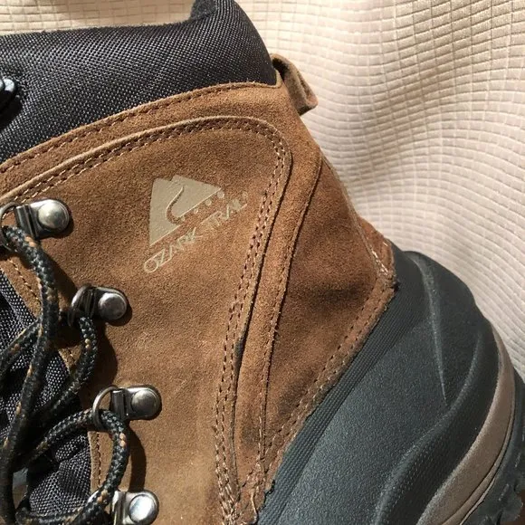 Ozark Trail Pac Mens Winter Boots, leather upper, Waterproof Thinsulate, 10