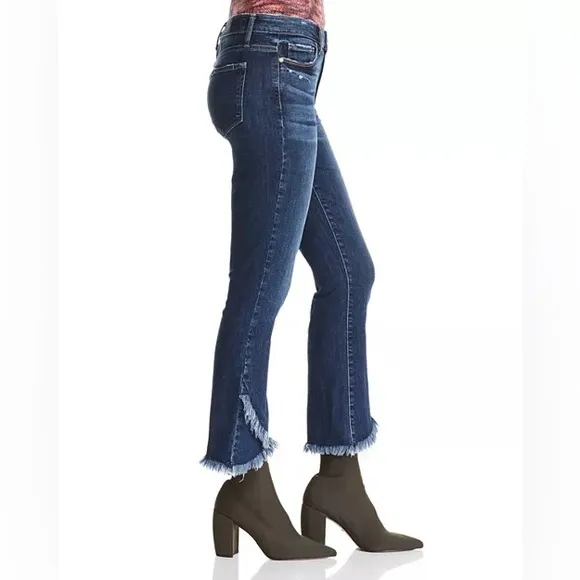 PAIGE Colette Cropped Flare Jeans in Palma 30