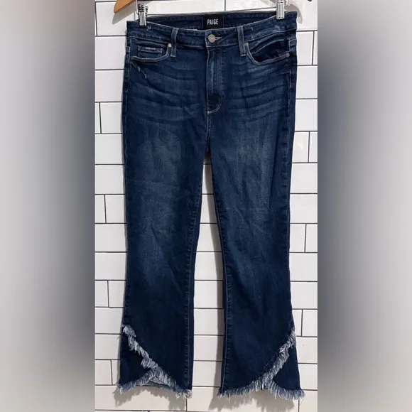 PAIGE Colette Cropped Flare Jeans in Palma 30