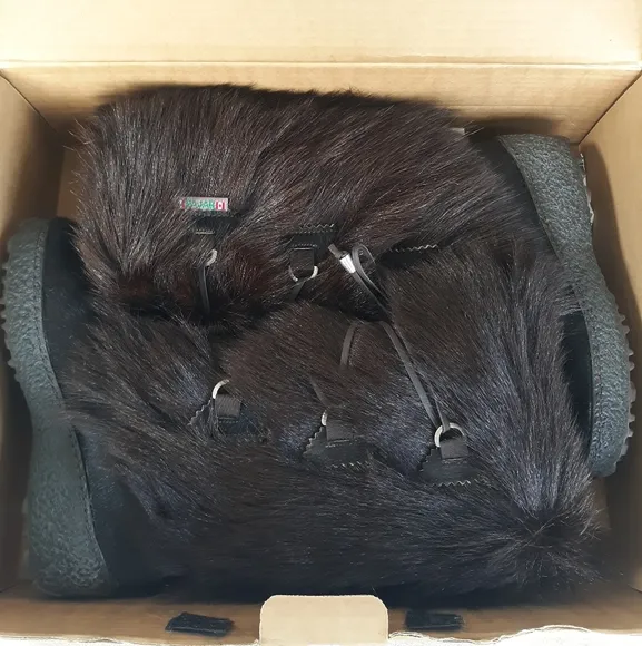 Pajar Boots Davos Fur Cow Goat Brown size 37
