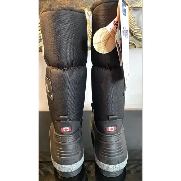 Pajar Canada 1963 Lady Waterproof Black Winter Boots WMS US SIZE 7 EUR 37 NEW