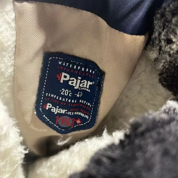 Pajar Canada &quot;Toboggan 2.0&quot; Tall Nylon Boots dark blue size 8.5