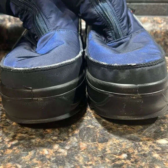 Pajar Canada &quot;Toboggan 2.0&quot; Tall Nylon Boots dark blue size 8.5