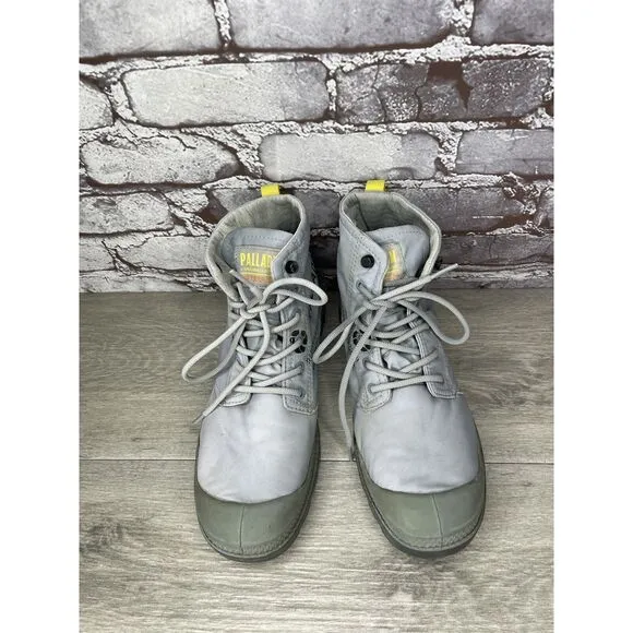 Palladium Pampa Travel Lite Slate Gray Lightweight Comfort Mesh Boots Men 7M US