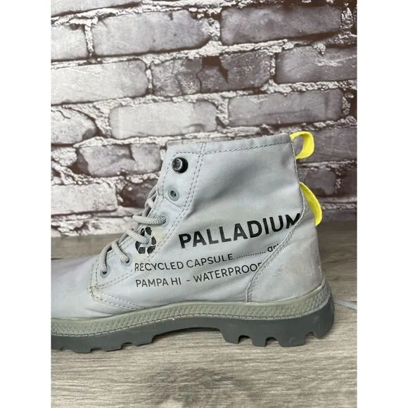 Palladium Pampa Travel Lite Slate Gray Lightweight Comfort Mesh Boots Men 7M US