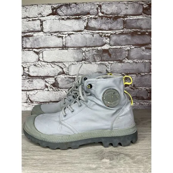 Palladium Pampa Travel Lite Slate Gray Lightweight Comfort Mesh Boots Men 7M US