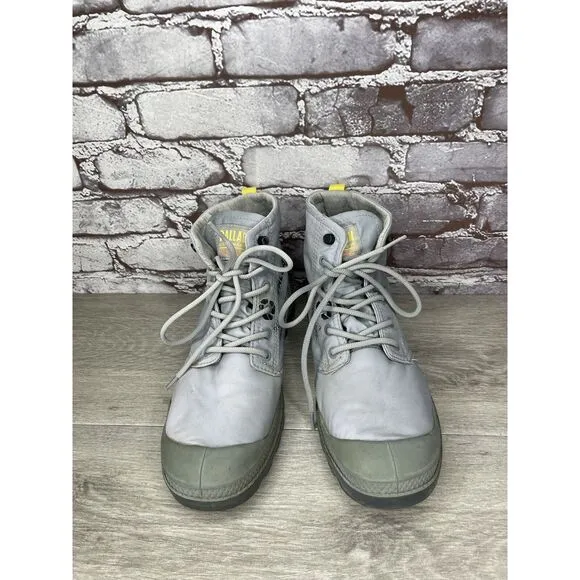 Palladium Pampa Travel Lite Slate Gray Lightweight Comfort Mesh Boots Men 7M US
