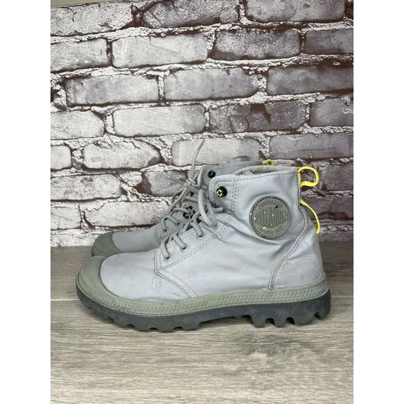 Palladium Pampa Travel Lite Slate Gray Lightweight Comfort Mesh Boots Men 7M US