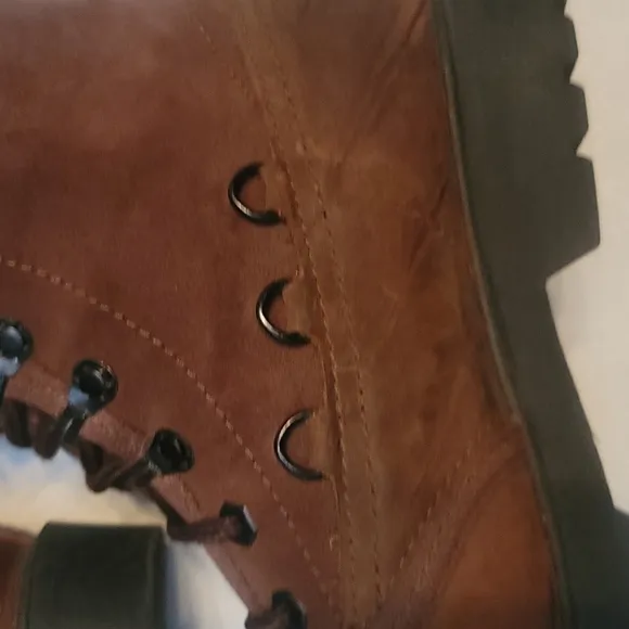 Panama Jack boots 100% leather brown lace up ankle boots