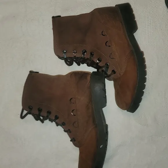Panama Jack boots 100% leather brown lace up ankle boots