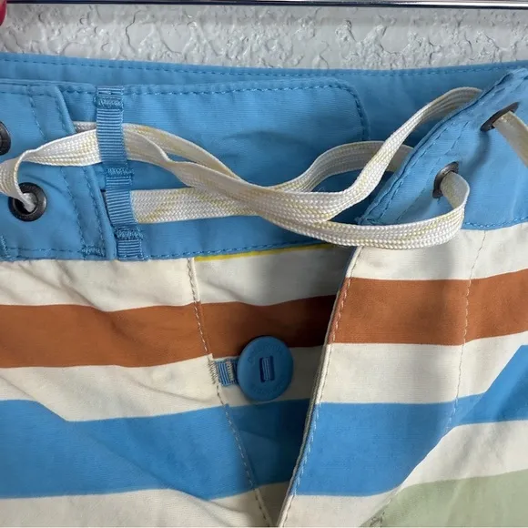 Patagonia NWT Women's Wavefarer Boardshorts 5&quot; Water Ribbons/Natural, Sz 18