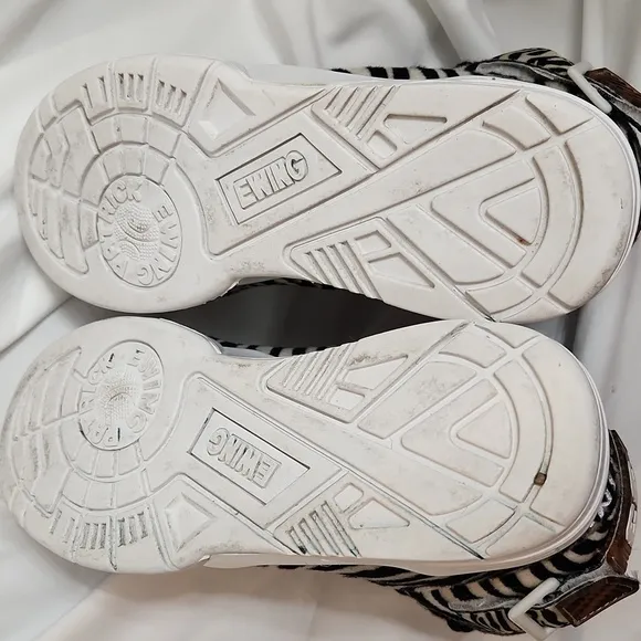 Patrick Ewing Athletics 33 Hi Zebra Basketball Athletic sneakers (m size 7)