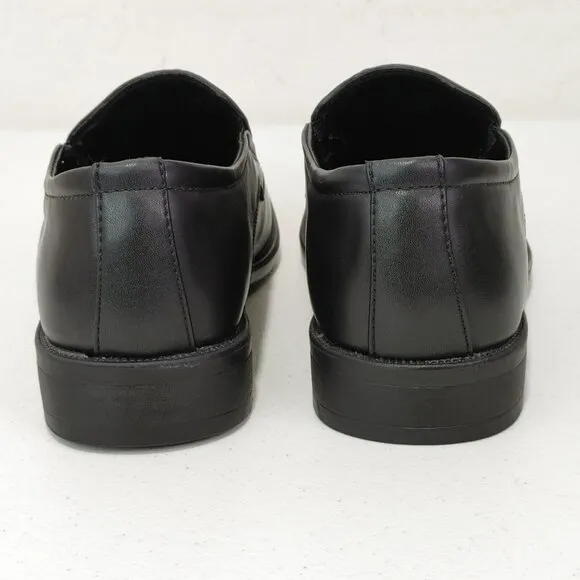 Perry Ellis Portfolio Kent Black Slip On Leather Dress Shoes Men's Sz 9.5