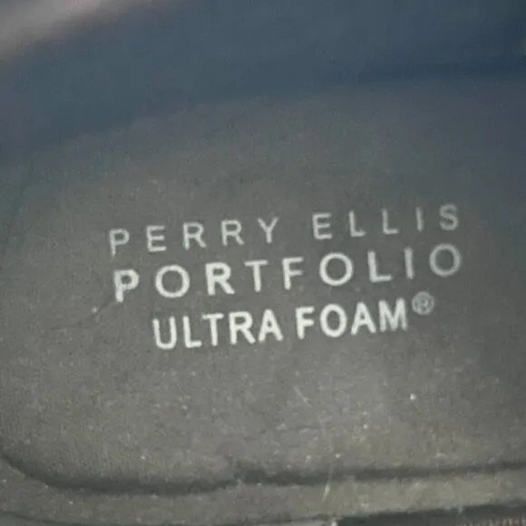 Perry Ellis Portfolio Manning Chukka Boots Size 12 Dark Brown UltraFoam Comfort