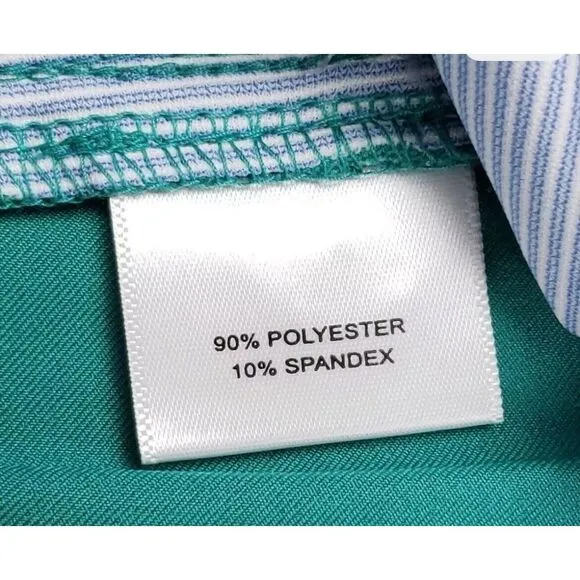 Peter Millar golf short Crown Sport Chino Men 38 Green Boat Swordfish AOP Preppy