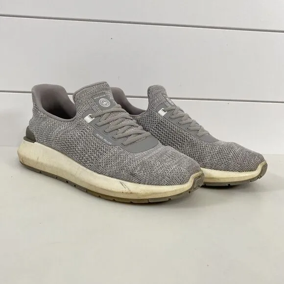 Peter Millar Mens Hyperlight Apollo Slip On Sneakers Shoes sz 8 Gray Knit
