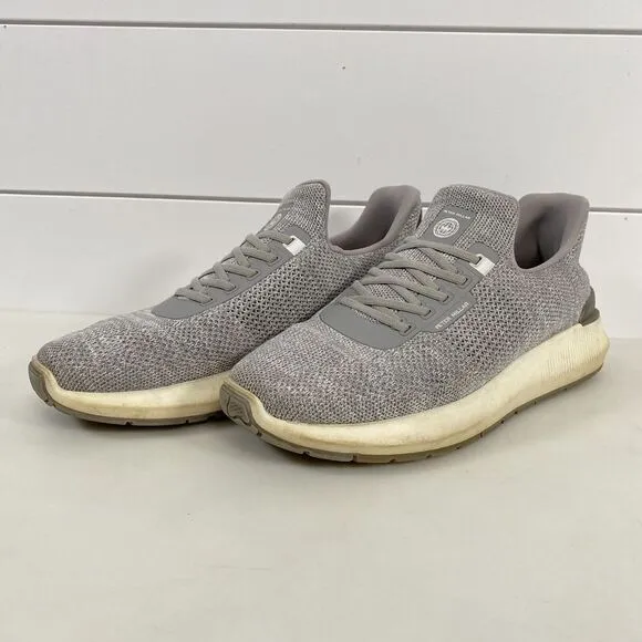 Peter Millar Mens Hyperlight Apollo Slip On Sneakers Shoes sz 8 Gray Knit