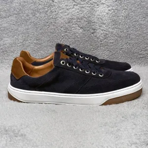 Peter Millar Vantage Suede Mens Size 9 Sneakers Shoes Navy Blue Comfort
