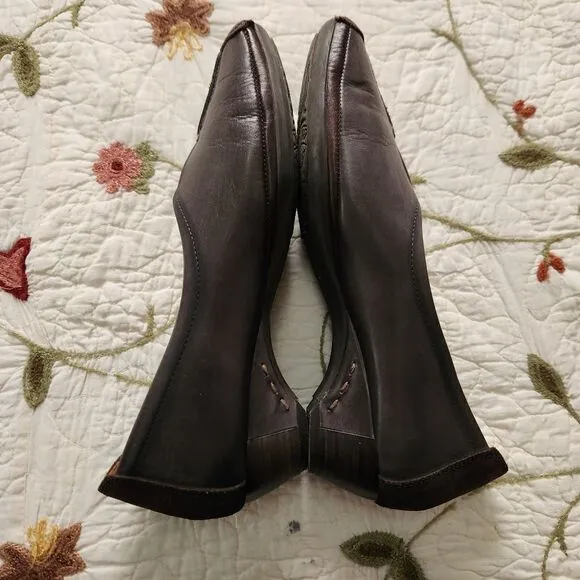 Pikolinos Gandia Loafer 9.5 40 EU Womens Leather Slip On Heels Shoes SANITIZED