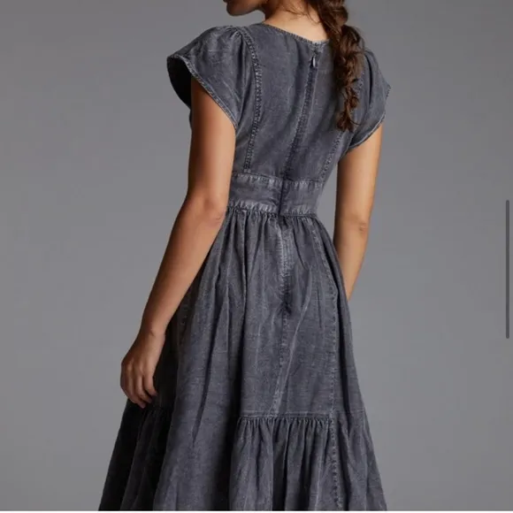 Pilcro Denim Midi Dress