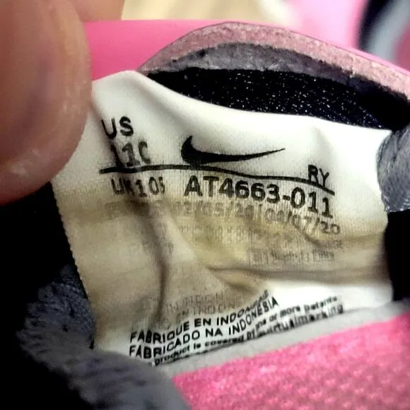 Pink &amp; Black Nike Flexrunners Girl's Shoes Size 11