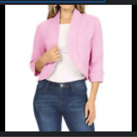 Pink embellished shrug vintage cape cardigan coquette girl L Anthropologie