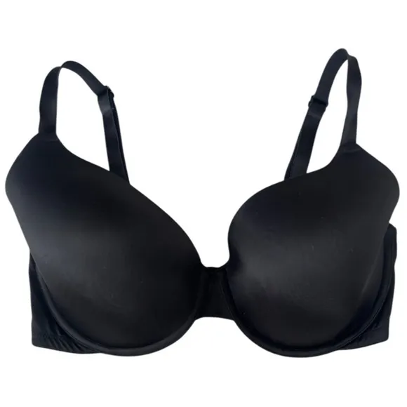 Pink Victoria’s Secret Bra Wear Everywhere T-Shirt Light Lined Black Size 38DDD