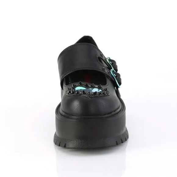 Platform Heart Maryjane Egirl Gothic Shoes