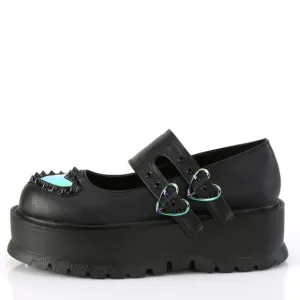 Platform Heart Maryjane Egirl Gothic Shoes