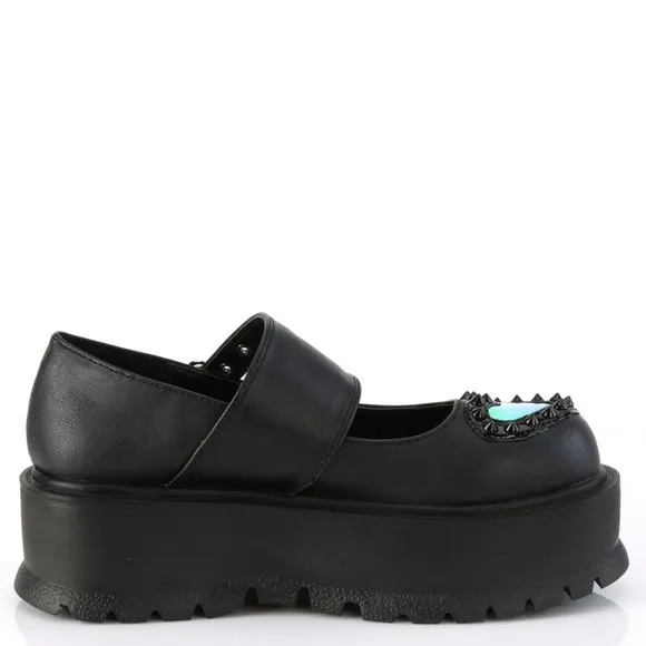 Platform Heart Maryjane Egirl Gothic Shoes