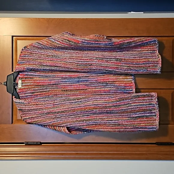 POL Retro/Vintage Rainbow Poncho/Sweater