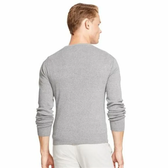 POLO RALPH LAUREN Grey Pima cotton crewneck