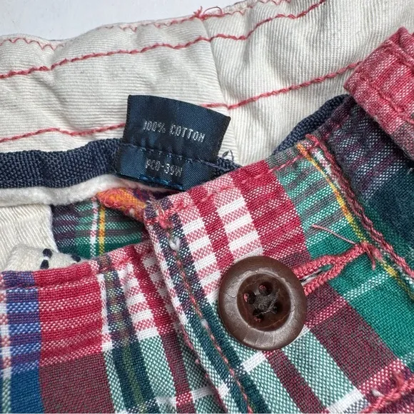 Polo Ralph Lauren Madras Plaid Shorts Size 33 Preppy Classic Nautical 10” Inseam