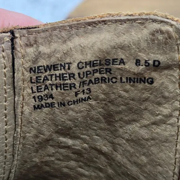 Polo Ralph Lauren Newent Brown Leather Casual Fashion Chelsea Boots Mens 8.5 D