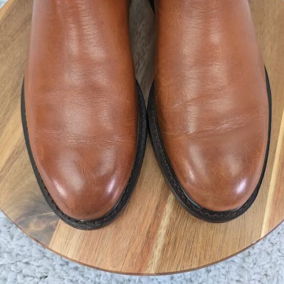Polo Ralph Lauren Newent Brown Leather Casual Fashion Chelsea Boots Mens 8.5 D