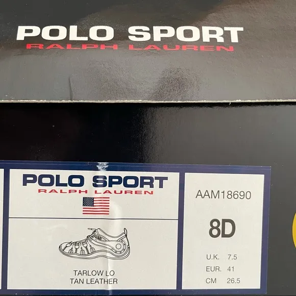 POLO Ralph Lauren POLO SPORT! Toggle Leather Tarlow Shoes!   RARE!  Men’s Size 8