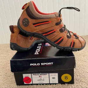 POLO Ralph Lauren POLO SPORT! Toggle Leather Tarlow Shoes!   RARE!  Men’s Size 8