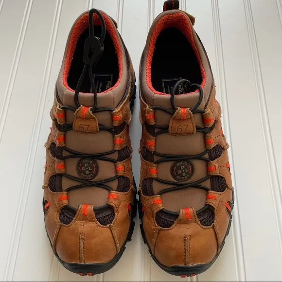 POLO Ralph Lauren POLO SPORT! Toggle Leather Tarlow Shoes!   RARE!  Men’s Size 8