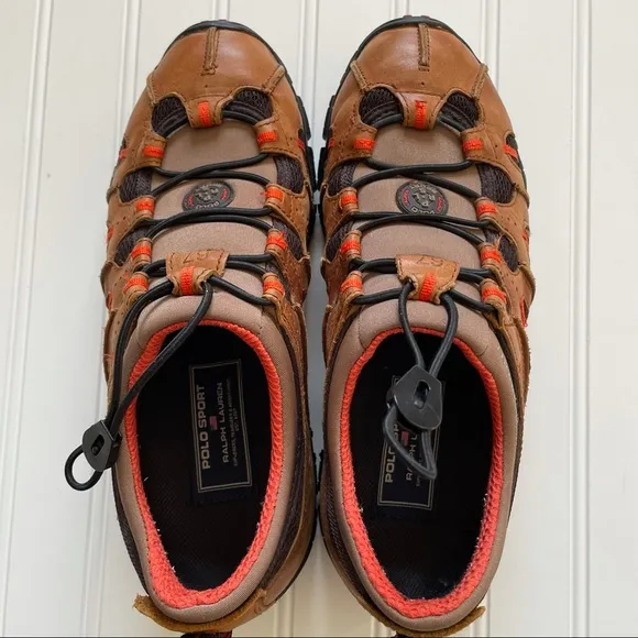 POLO Ralph Lauren POLO SPORT! Toggle Leather Tarlow Shoes!   RARE!  Men’s Size 8