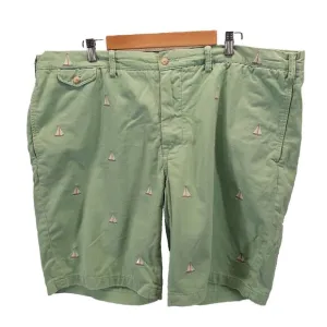 Polo Ralph Lauren Shorts Mens 44T Tall Slim GI Fit Sail Boat Boating Embroidered