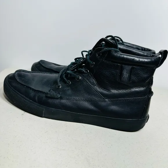 Polo Ralph Lauren Sneaker Tavis-Sk-Vlc Fashion High Top leather Sneaker Boots 13