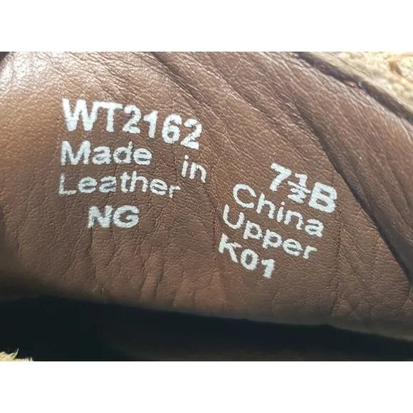 Polo Sport by Ralph Lauren Womens WT2152 Buckle Strap Shoes Leather Brown 7.5B